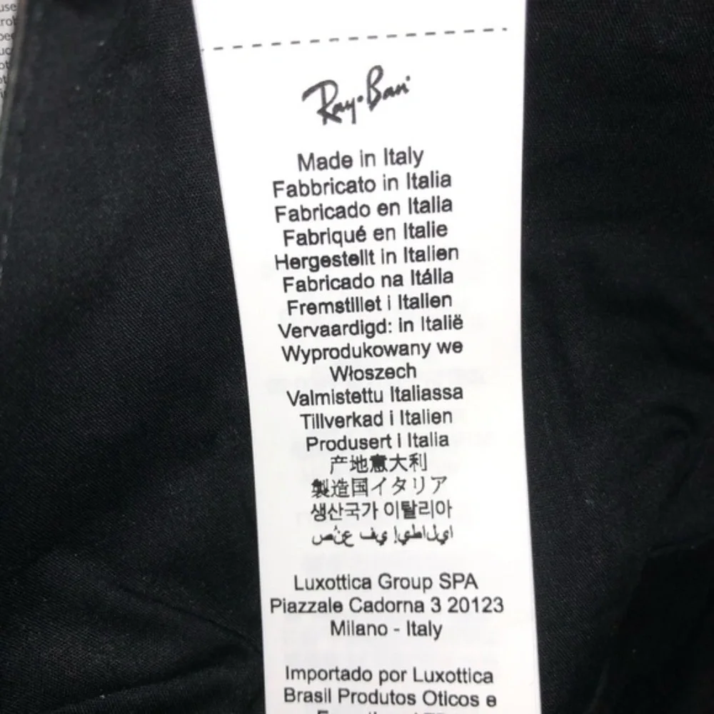 RAY-BAN COTTON FACE MASK - MADE IN ITALY